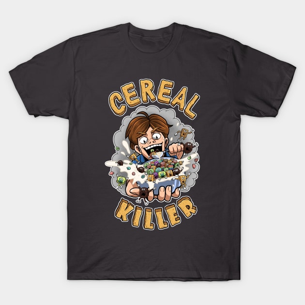 Cereal Killer Breakfast Cereal Version 2 T-Shirt by Froggy101rj